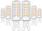 SCNNC Bombilla LED G9 Luz Calida 5W 220V 2700K 450LM Equivalente a Halógeno de 50W, No Regulable, Ángulo de Luz de 360°, Bombillas G9 LED para Lámpara de Cristal Araña Dormitorio Salón, 6 Piezas