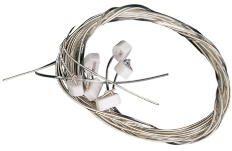 Juego de cuerdas de nailon para guitarra clásica de grado profesional con cuentas de puente de bloqueo, tacto suave y sonido de nivel de concierto, cuerdas de guitarra clásica fáciles de instalar