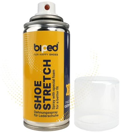 biped SHOE STRETCH spray allargascarpe – ammorbidente per pelle riduce punti di pressione – spray per allargare scarpe in pelle liscia e scamosciata 100 ml – Prodotto in Germania z3002