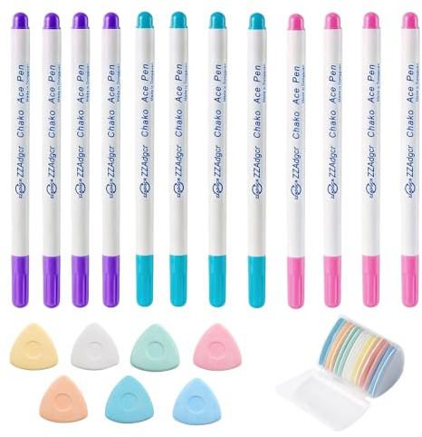CHENGCKJ 26 Tailor's Chalk and Trick Marker Set for Fabric
