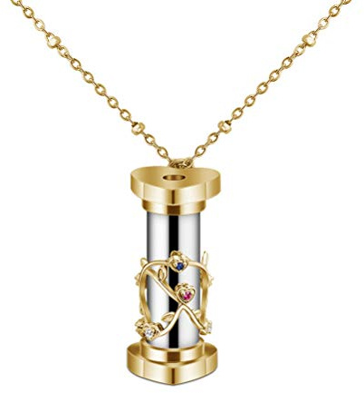 Ooscy Kalejdoskop diamanthänge halsband, 925 sterlingsilver 26 alfabetsbrev personliga hänge halsband presenter för kvinnor damer flickor mors dag, 45 cm kedja