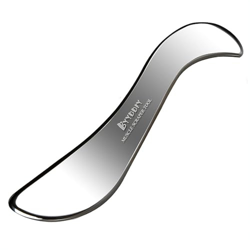 BYYDDIY-Non-Magnetic 304 Stainless Steel Gua Sha Muscle Scraper Tool for Scar Tissue,Muscle Scraping Tool for Massage Scraper,IASTM Tools for Physical Therapy, Soft Tissue Massage