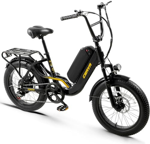 VOZCVOX 20 E Bike For Men Women Electric Bike Beach & City Cruiser Ebike With Fat Tire 3.0IN,7 Speed Gears,Led Light,Suspension Fork,15Ah Battery