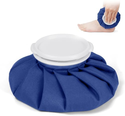 AOOWU Bolsa de Hielo Reutilizable, Bolsa de Hielo, Bolsa de Hielo de Emergencia en Frío y Calor para Lesiones, Terapia Caliente y Fría y Alivio Del Dolor, Hinchazón (13 cm)