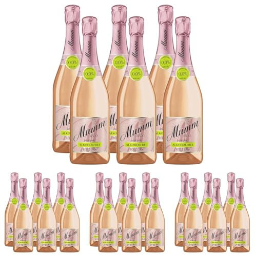 Mumm Rosé Dry Alkoholfreier Jahrgangssekt 0,0% vol. (6 x 0.75 l) (Packung mit 4)