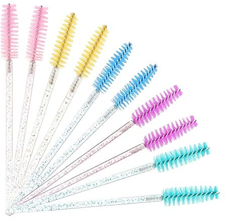 Lot de 50 brosses à mascara pour extension de cils (rose)