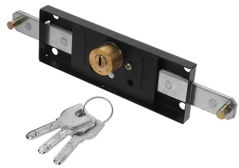Operitacx Serratura Per Porta Scorrevole Alta Sicurezza Serratura Per Garage Con Chiave Design Versatile Per Uso Commerciale E Residenziale Realizzata Resistente Facile Da Usare E Elegante