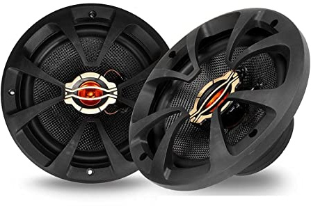 ZKLGS Amplificateur Audio, 2 pièces 6.5 Pouces 12V 150W Voiture Haut-Parleur Coaxial véhicule Auto Musique stéréo Gamme complète Haut-parleurs de fréquence Non destructif