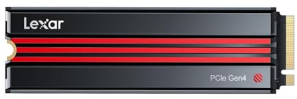 Lexar EQ790 4TB SSD with Heatsink, M.2 2280 PCIe Gen4x4 NVMe 1.4 Internal SSD, Up to 7,000MB/s Read, High-Performance Storage Internal Solid State Drive for PS5, PC, Laptop, Gamers