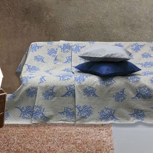 Generico FORTE - Gran Foulard per Divano Telo Copridivano 100% Cotone (260x270) Telo Copritutto Cotone Perfetta come Coperta Copriletto Matrimoniale Estivo Leggero, Fantasie Originali