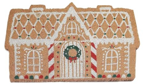 Jul Dörrmatta Dekorativ Pepparkakshus Dörrmatta Halkfri 81x51 cm