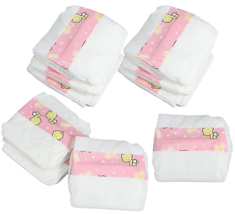 ifundom 10 Pezzi di Pannolini per Bambole, Pannolini per Bambole, per Neonati Rinato, Accessori, Tovaglioli, per , Tovaglioli per