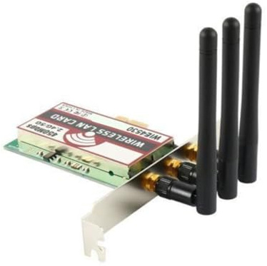 Denash Tarjeta WiFi de Doble Banda, Adaptador de Red Inalámbrico PCIE 2,4G 5G para PC, con Soporte de Placa Base Anti-Quemaduras y Función de Escudo (como se Muestra)