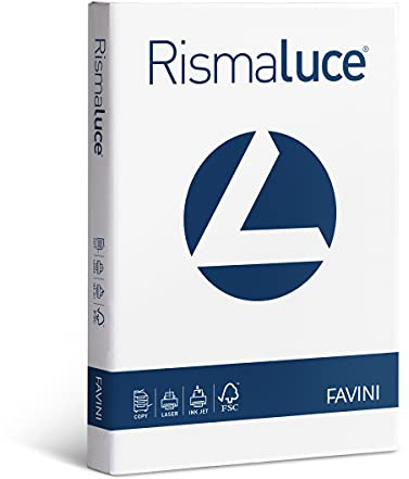 Favini A650204 Carta Rismaluce, A4, 140 G/Mq, 163 µm, 200 Pezzi