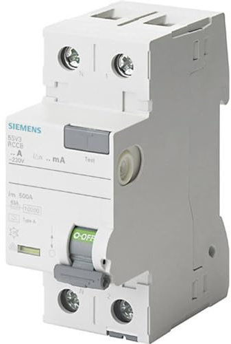 SIEMENS - 5SV3314-6KL FI-Schutzschalter 2-polig Typ A In: 40 A 30 mA Un AC: 230 V Nlinks