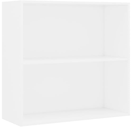 vidaXL Libreria Bianca 80x30x76,5 cm in Truciolato, Armadio, Mobile di conservazione, credenza, Mobile portaoggetti, Mobile Porta Libri, Organizer