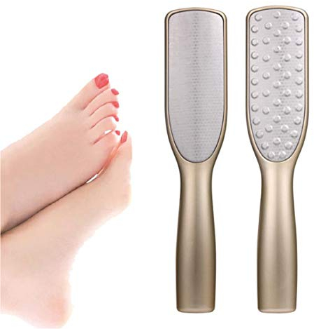 MIAOZHANG Hornhautraspel aus Edelstahl Hornhautfeile für Fußpflege Hornhautentferner Fußfeile für Pediküre Fußraspel Alternative zu Hornhauthobel und Bimsstein