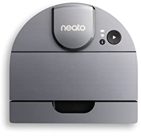 Neato Robotics D10 - Intelligenter Saugroboter - Lasernavigation - 300 Minuten Laufzeit - 700ml Staubbehälter - No-Go-Zonen - Aufnimmt Allergene