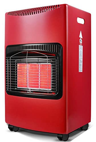 HYQNG Riscaldatore radiante a propano, riscaldatore Portatile a Gas da 4200W con Ruote mobili, Area Calda Fino a 600 Piedi Quadrati, riscaldatore a Gas butano da Armadio con 3 impostazioni di Calore