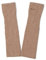 Prettystern Damen Arm-Wärmer Lang-Arm-Stulpen 100% Kaschmir Fingerlose Pulswärmer 2-lagig Rand braun
