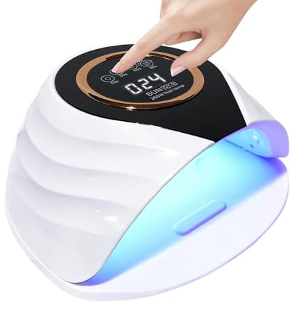 UV-LED-Nagellampe, 268W Schnelltrockner Nagelhärtung Licht mit 66 LEDs Auto-Sensor, Portable Handle Nageltrockner, 5 Timer-Einstellung, größerer Raum
