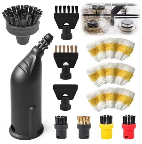 12 Stück für Kärcher Dampfreniger Zubehör Easyfix SC1 SC2 SC3 SC4 SC5 Zubehör Rundbürstenset Düse Rundbürsten Bürste Dampfreiniger Ersatzteile