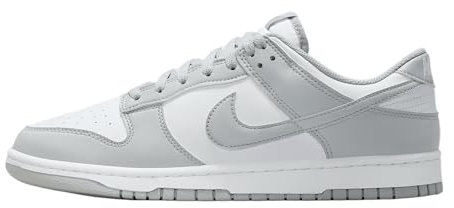 NIKE Herren Dunk Low Retro Sneaker, White Lt Smoke Grey White, 44 EU