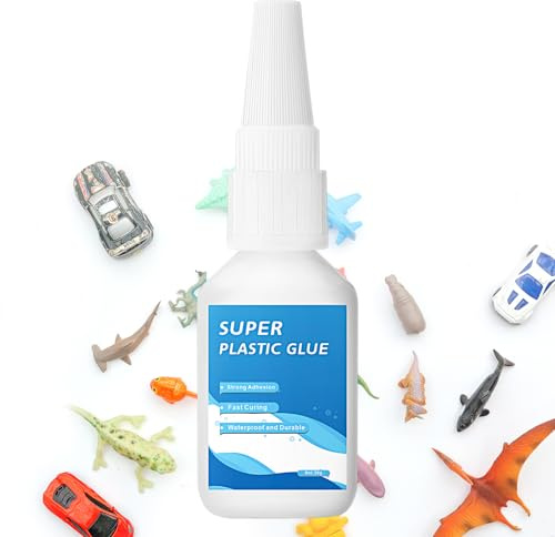 Colle Plastique Extra Forte, Super Colle pour Plastique Instantanée, Acrylique, Bricolage, Maquette, PVC