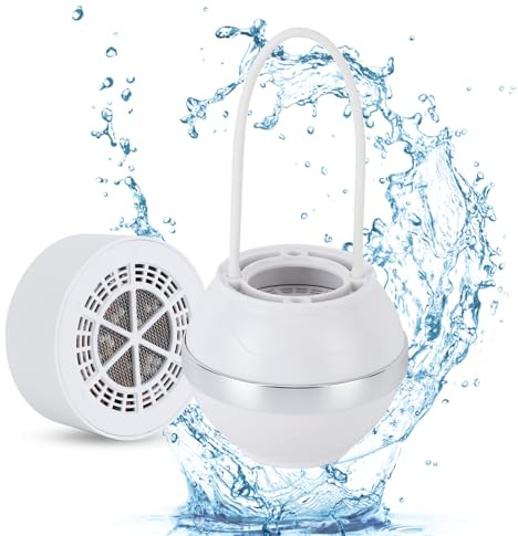 Filtro a sfera bagno appeso ABS multistrato per la rimozione delle impurità Filtro acqua vasca bagno per casa e hotel (1 macchina 1 nucleo)