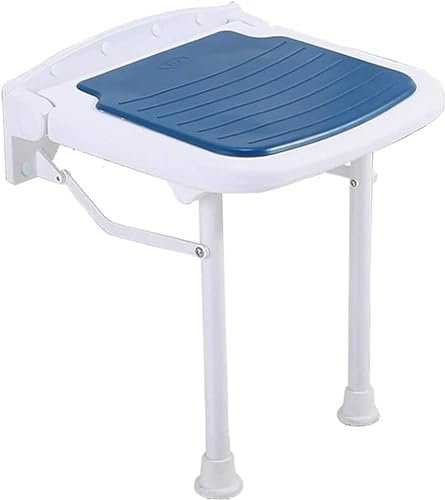 Padded Transfer Bench Shower Stool Folding Wall-Mounted Bath Seat Portable Bathroom Stool for Safe Showering & Mobility Assistance Adjustable Height Durable Design