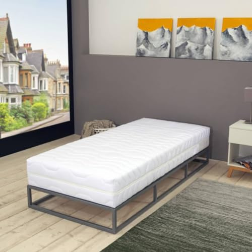 Frdhee Ergonomisch Matratze, Matratzen Für Alltagsergänzung, Matratze 90 x 200 cm 7 Zonen Taschenfedern 20 cm H3 Für Gästebett, Gästezimmer, Angenehme Schlafumgebung