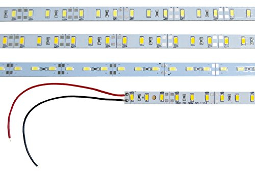 ENERGMiX LED Aluminium Strip Schiene mit SMD lichtleiste Hart Strip Streifen Alu Strip Bar Lich Modul Lichtband 12V Kaltweiß 1 Meter