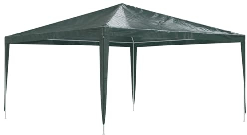 vidaXL Profi Partyzelt UV-beständig Wasserbeständig Pavillon Festzelt Gartenpavillon Gartenzelt Garten Zelt Bierzelt 4x4m Grün 90g/m²