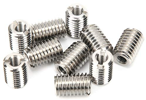 10Pcs Threaded Inserts Thread Insert Nuts Pipe Reducer Adapter Lock Nuts Adapter Thread Repair Sleeve Pipe Fitting Thread Repair Tool