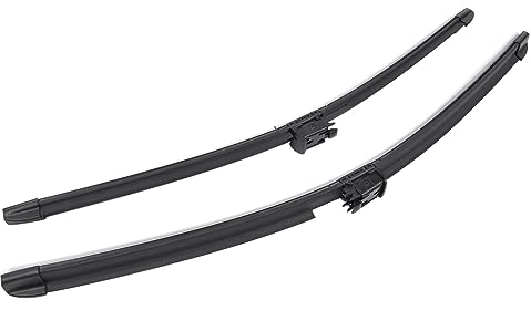 Bisenya Escobilla limpiaparabrisas delantero Limpiaparabrisas de haz plano con alerón 2pcs 2228201145 Recambio para Clase S V222 W222 X222 A217 C217 A2228201145 Función de calentador de agua en spray