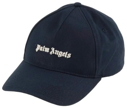 PALM ANGELS Marineblaue Kappe mit Logo, blau, Einheitsgröße