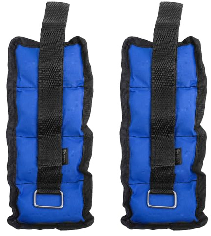 Namvo Justerbara ankelvikter: benvikter, fotledsvikter, handledsvikter, 0,25 kg för varje fotled, 0,5 kg för ett par (blå)