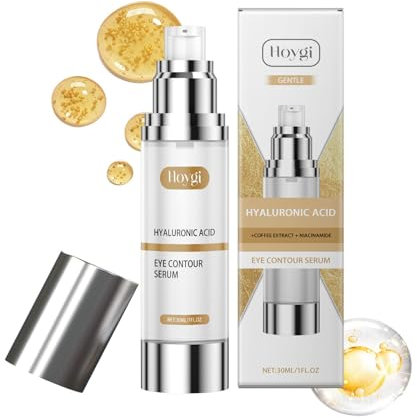 Sérum contour des yeux à la caféine pour les cernes et les poches, sérum contour des yeux hydratation profonde, sérum rafraîchissant et raffermissant pour réduire les cernes, les rides et les ridules