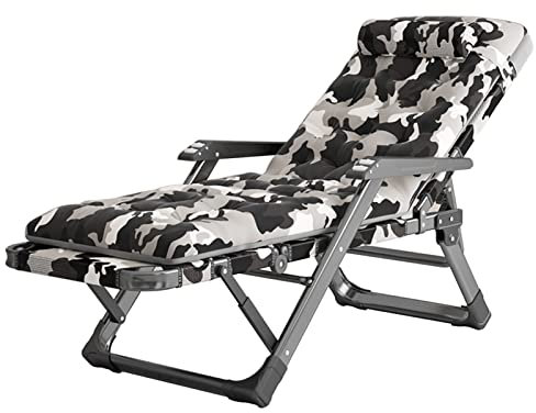forestalk Tumbonas reclinables reclinables para ancianos, sauna con cojín, extraancha, tumbona de jardín, sala de estar, balcón, tumbona de salón, silla de salón máx. 150 kg
