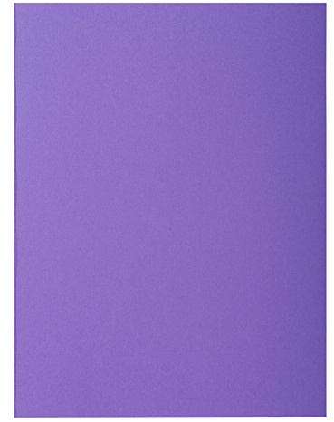 Exacompta - Réf. 216008E - Paquet de 50 chemises rigides avec 2 rabats ROCK''S 210 g/m² - couleurs vives - chemises certifiées PEFC™ - dimensions 24 x 32 cm pour documents format A4 - couleur violine