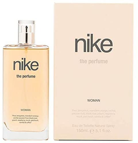 NIKE - The Perfume Woman 150 ml, Colonia Mujer, Perfume Formato Spray, Eau de Toilette Natural y Femenina, Aroma Oriental Vainilla, Fragancia Fresca, Viva y de Larga Duración