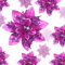 24 Weihnachten Künstliche Glitzer Weihnachtsstern Blumen Künstlich Weihnachtsblumen Hochzeit Dekoration Blumen Weihnachtsbaumschmuck mit Clips, 6 Zoll, 4 Zoll, 3 Zoll (Dunkel Lila)