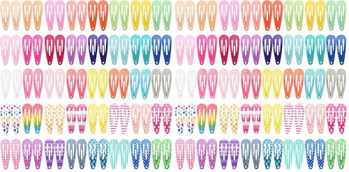Funtopia Pinzas Cabello para Niñas, 80 Piezas Horquillas Pelo Niña de Metal de 3 cm, Pinzas para el Cabello Antideslizantes, Lindas pinzas para Bebés y Mujeres (Paquete de 2)