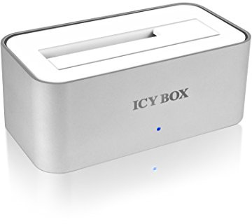 Icy Box IB-111StU3-Wh USB 3.0 Aluminium Docking Station for 2.5 inch or 3.5 inch SATA HDD