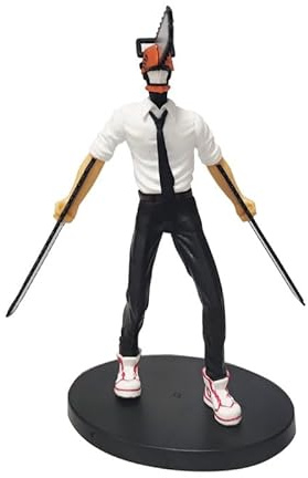 REOZIGN Power Figurine, Chainsaw Man Fighting Figure, PVC Handmade Cosplay Collectibles, Anime Fan Souvenirs, Gifts (B)