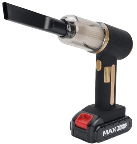 POENVFPO Aspirateur à Main sans Fil pour Voiture, Moteur sans Balais, Rechargeable, 20000Pa, pour Le Nettoyage de la Maison et de la Voiture, avec 2 Filtres Lavables