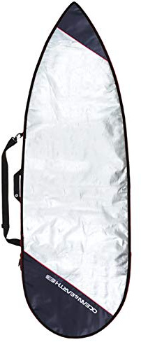 Ocean and Earth Barry Basic Shortboard Surf Cover - Red - UV Sun Protection and SPF Properties