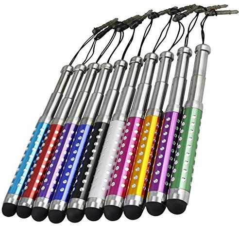 iSOUL Stylus For iPhone, Samsung Tablet Stylus [10 Pack] Extendable Retractable Capacitive Touch Pen Styli For iPad, iPhone, Chromebook, Touch Screen Smart Phone Pen