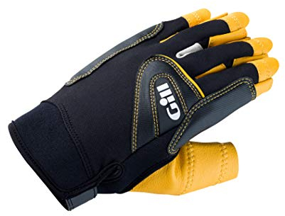Gill Pro Short Finger Sailing Yachting and Dinghy Gloves - Easy Stretch - Race proven flexibility and comfort