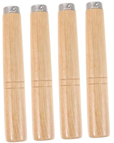 BEBEMOKO 4piezas Mango De Para Cacerolas De Madera Mango Extraíble Para Sartén y De Instalar Compatible Utensilios De Cocina